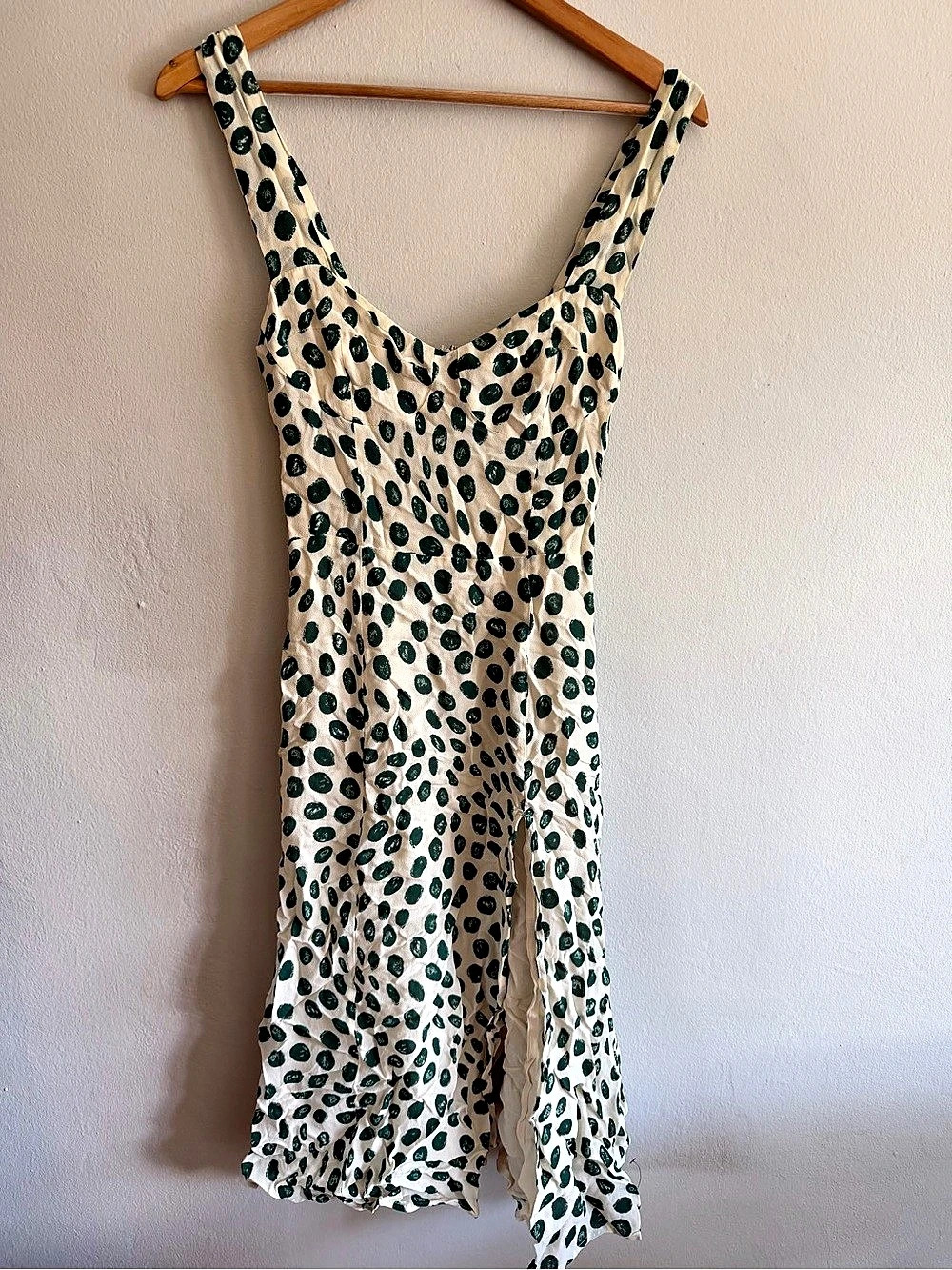 Reformation Fulton Polka-Dot Dress
